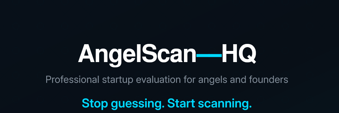 Evaluate opportunities with VC-grade frameworks—or assess your own startup before you pitch. Built for both first-time angels and seasoned investors who want better due diligence without the busywork.