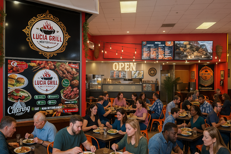 Lucia Mediterranean Grill Downtown logo